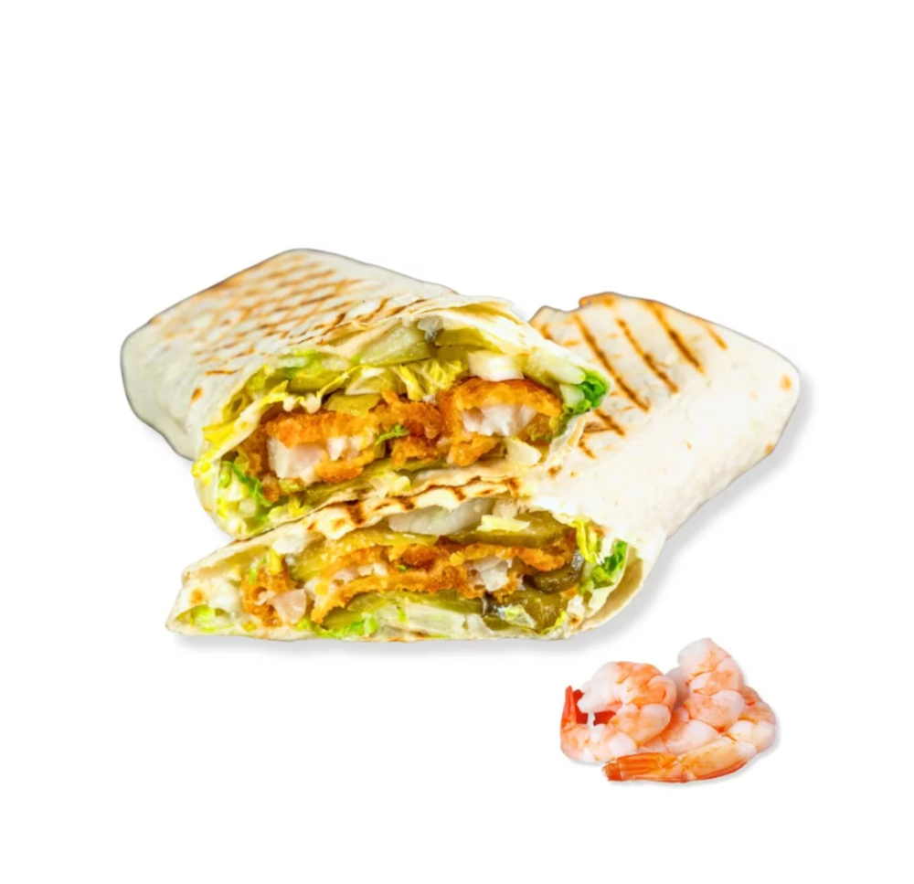 Шаурма Посейдон с креветками