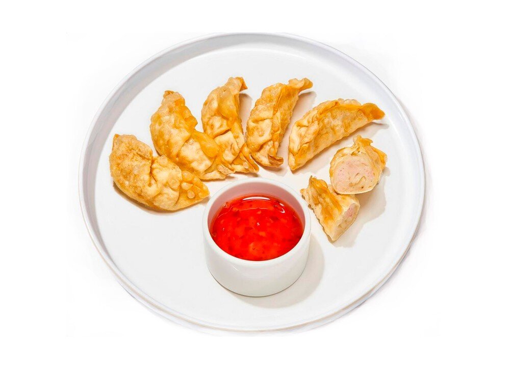 Гёдза дампинг с креветками и свининой