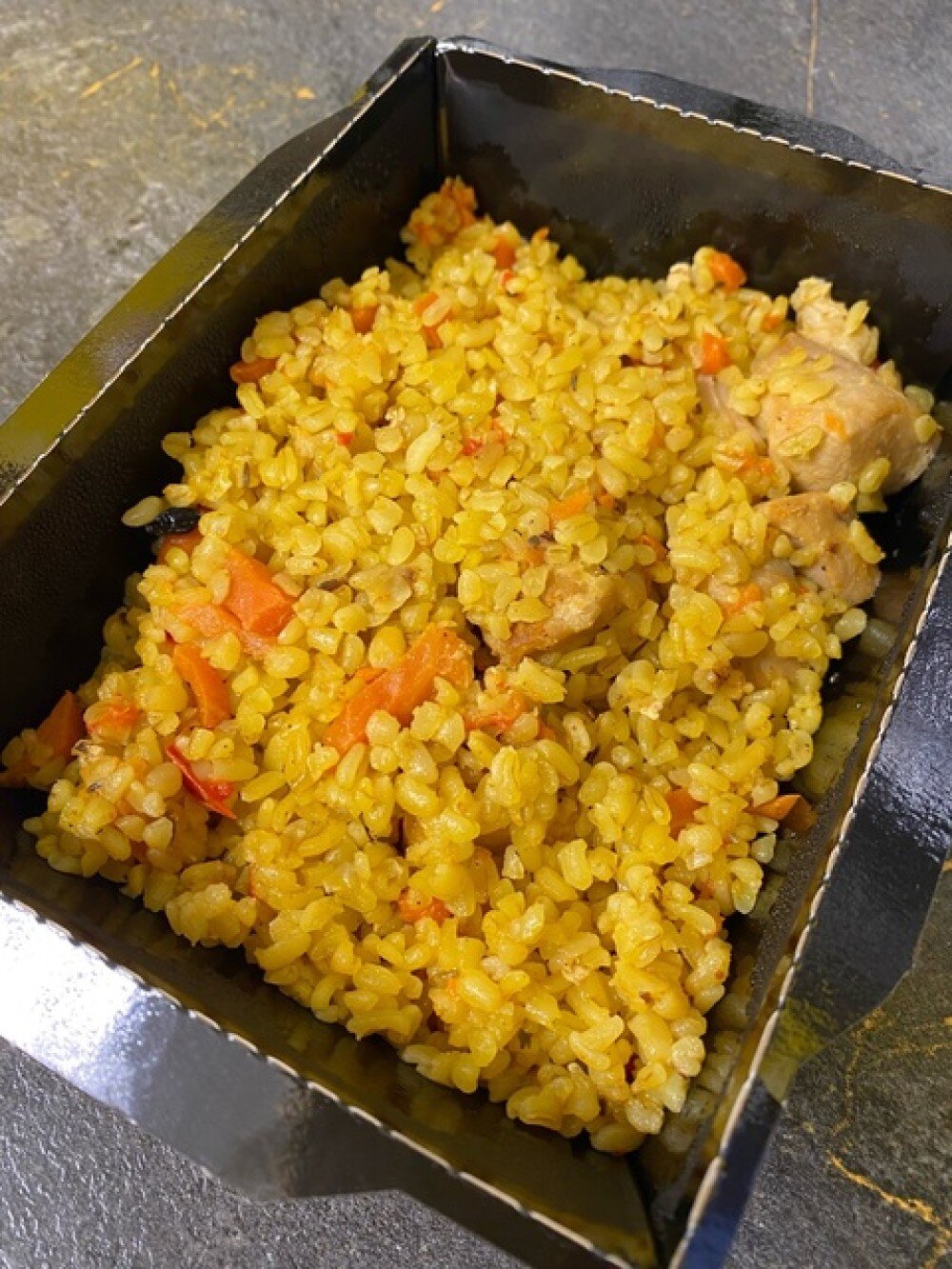 Плов по -турецки с булгуром и со свининой