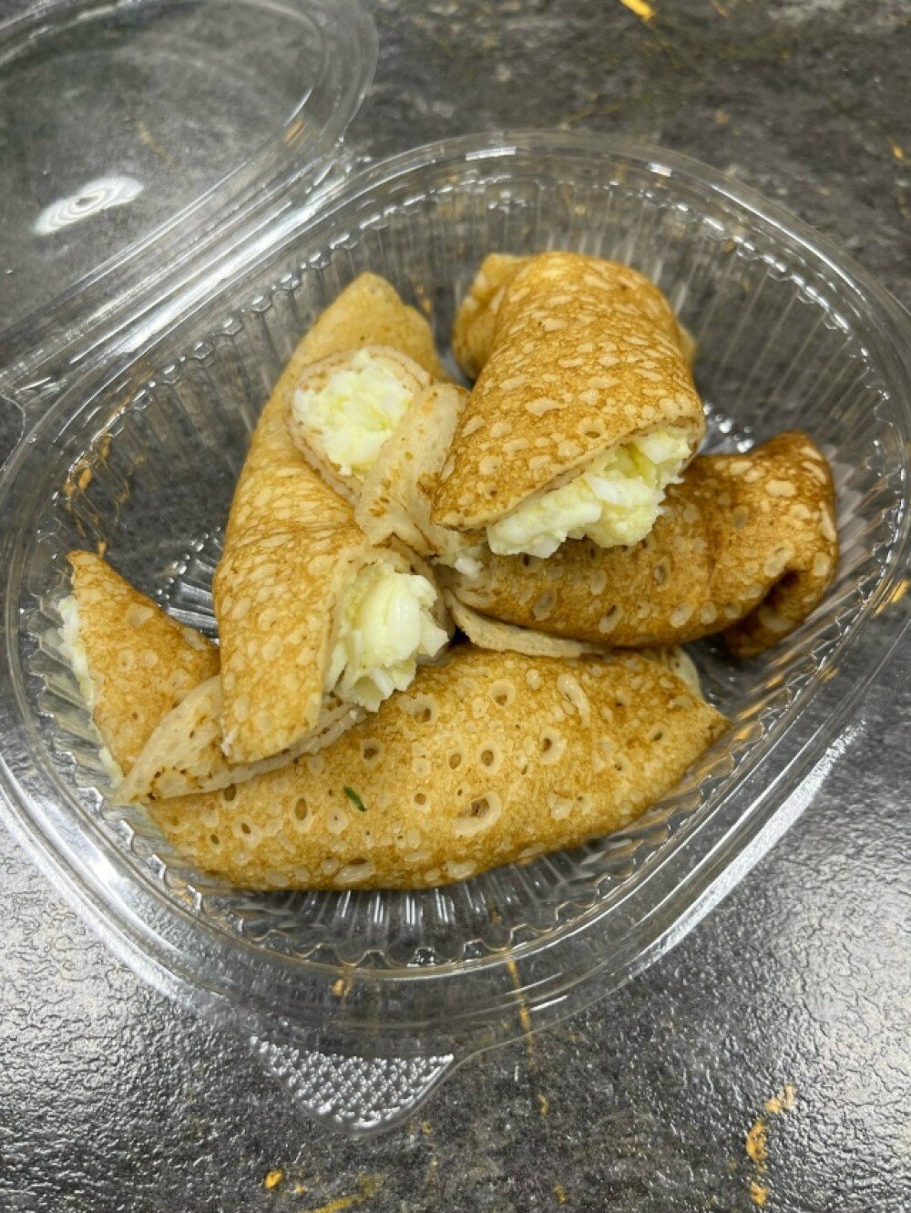 Блины с яйцом