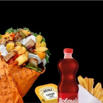 Фирменная шаверма комбо