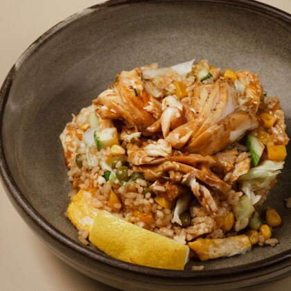 Тяхан с курицей