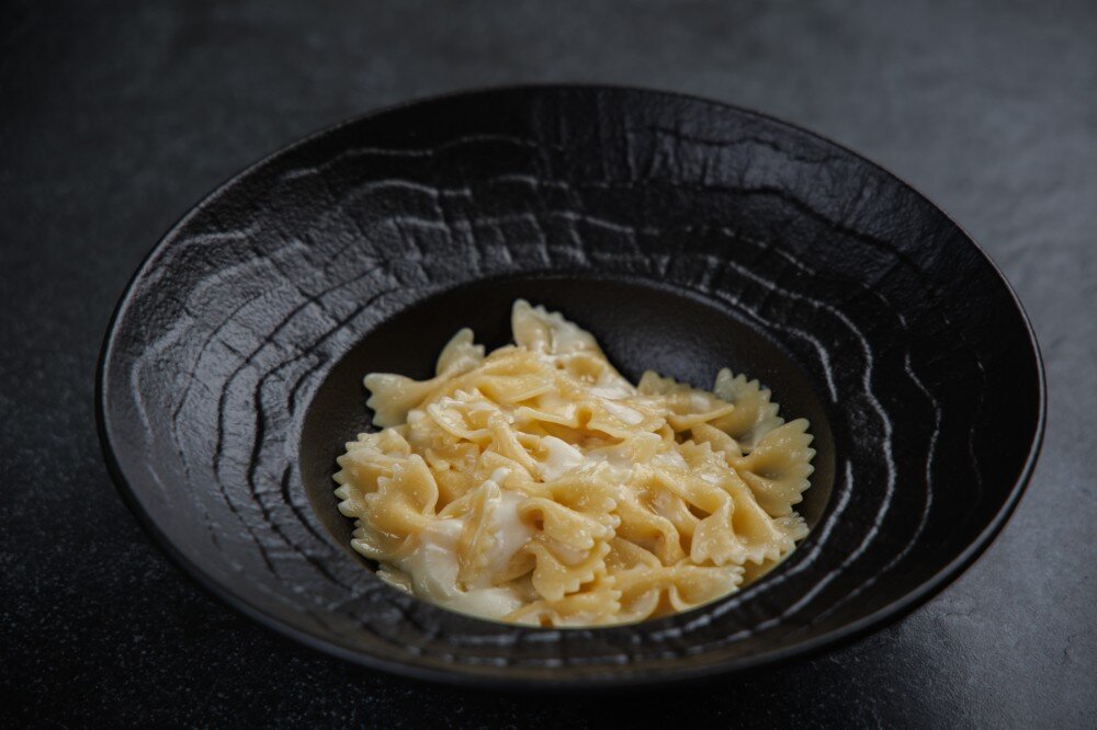 Макароны с сыром моцарелла  и сливочным маслом
