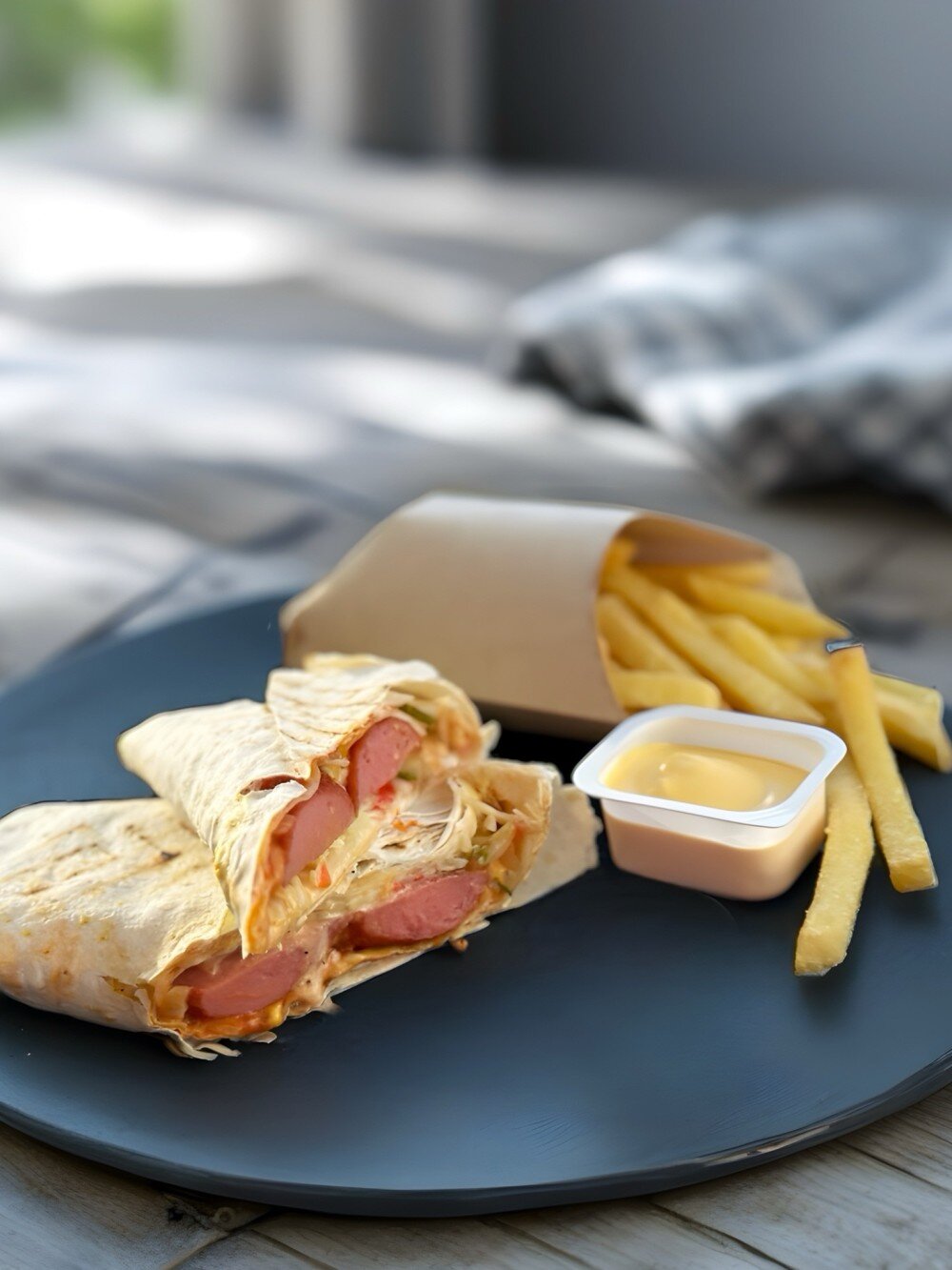 Комбо с хот-догом в лаваше