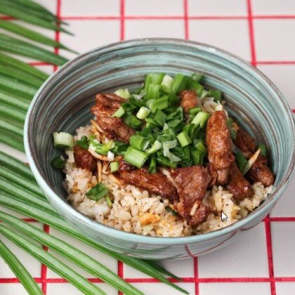 Тяхан с говядиной