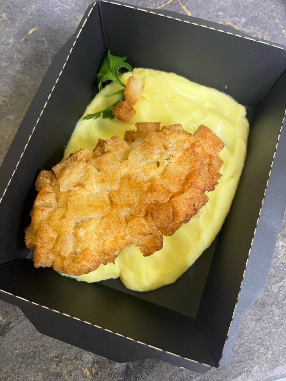 Пожарская котлета с пюре