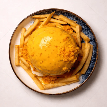 Очень сырный бургер