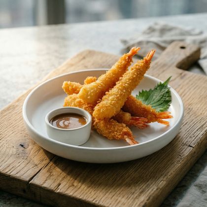 Креветки в кляре