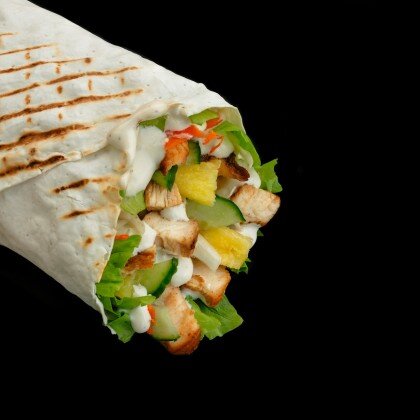 Гавайская шаверма с курицей