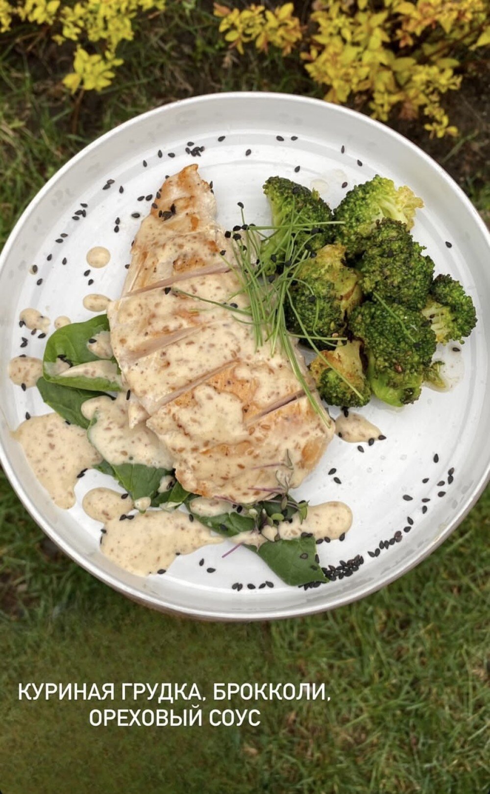 Куриная грудка с брокколи