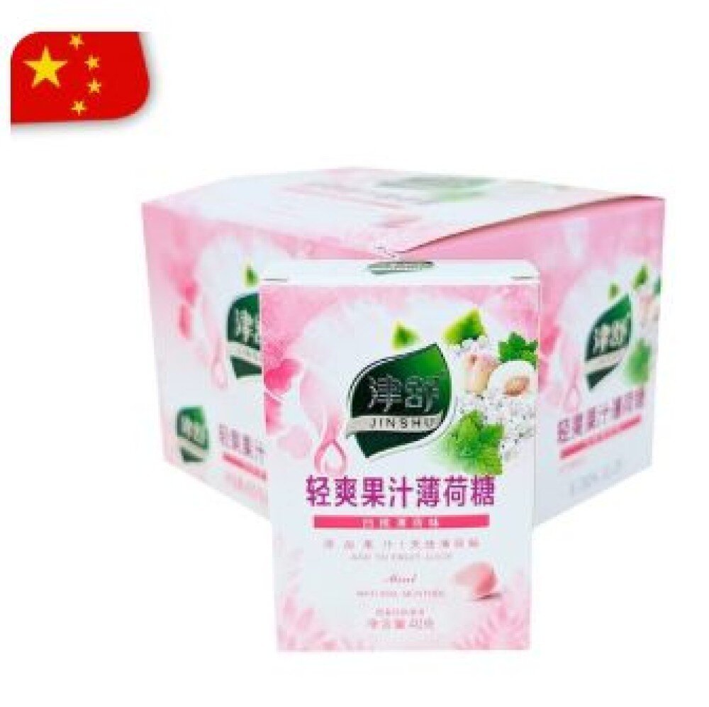 Леденцы мятные Xiaomimi JINSHU Light Juice со вкусом белого персика и мяты