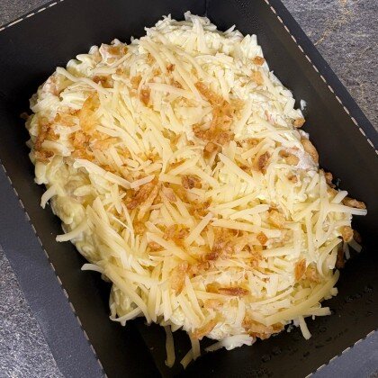 Ризони с креветками с пармезаном