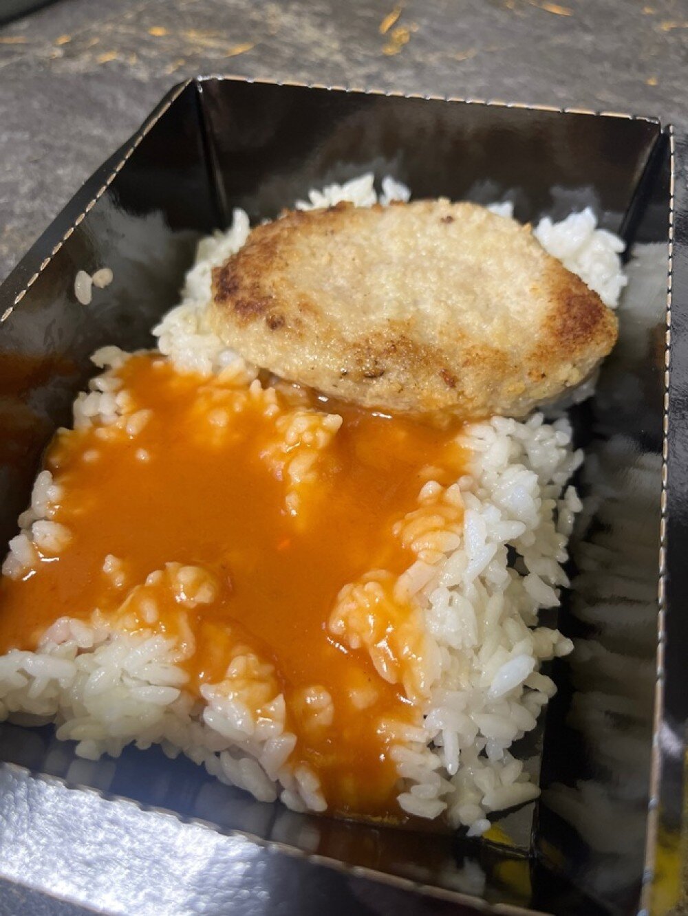 Домашняя котлета с рисом