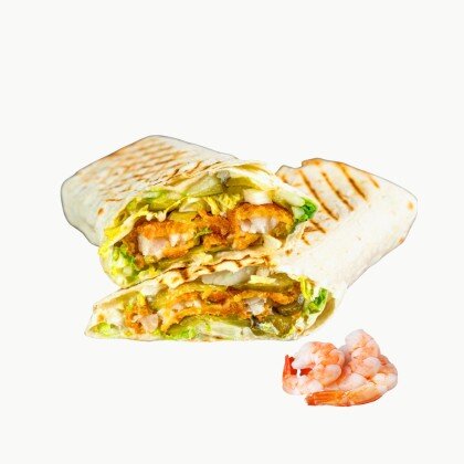 Шаурма Посейдон с креветками