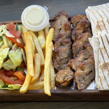 Ланч люля кебаб со свининой