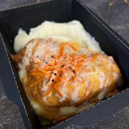 Куриное филе по-корейски с пюре