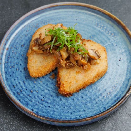 Картофельные зразы с шампиньонами и луком