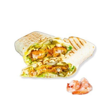 Шаурма Посейдон с креветками